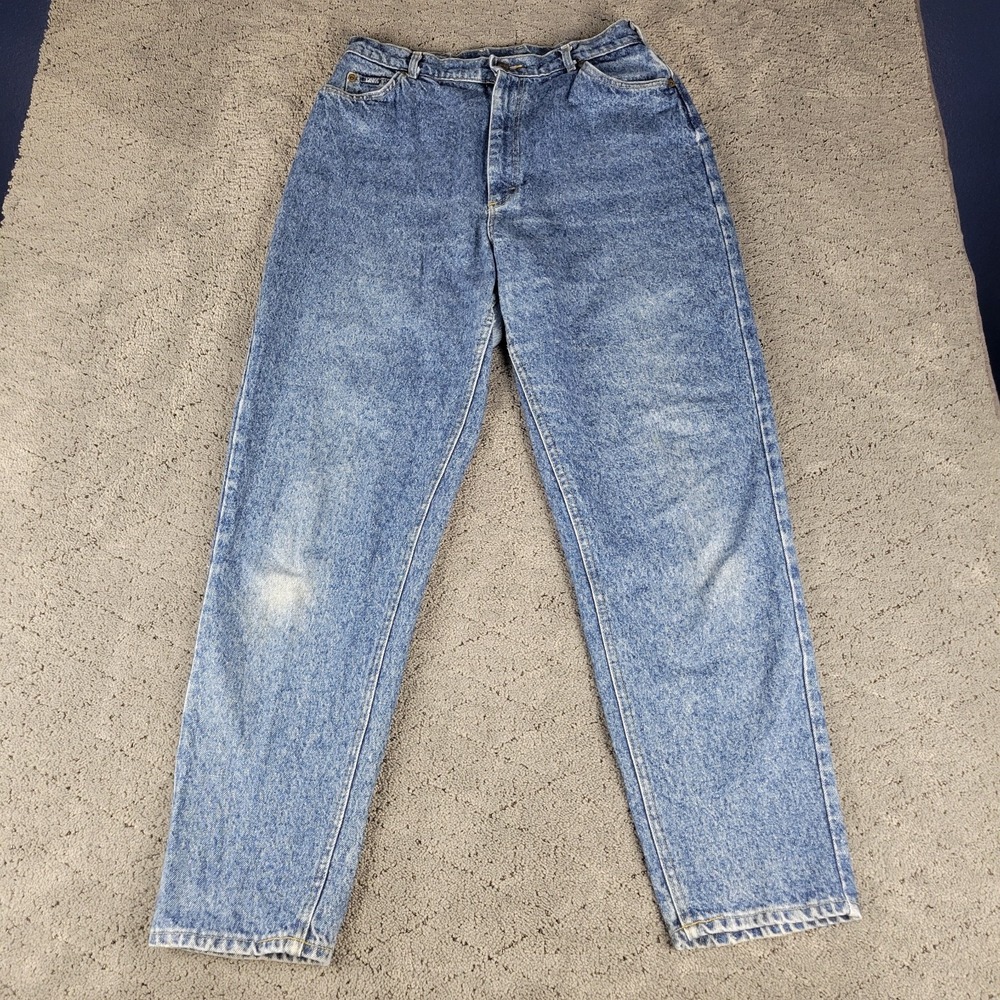 Vintage Lee Jeans Womens 16M Blue High Rise Mom Jean Tapered 90s‎ Made In USA
